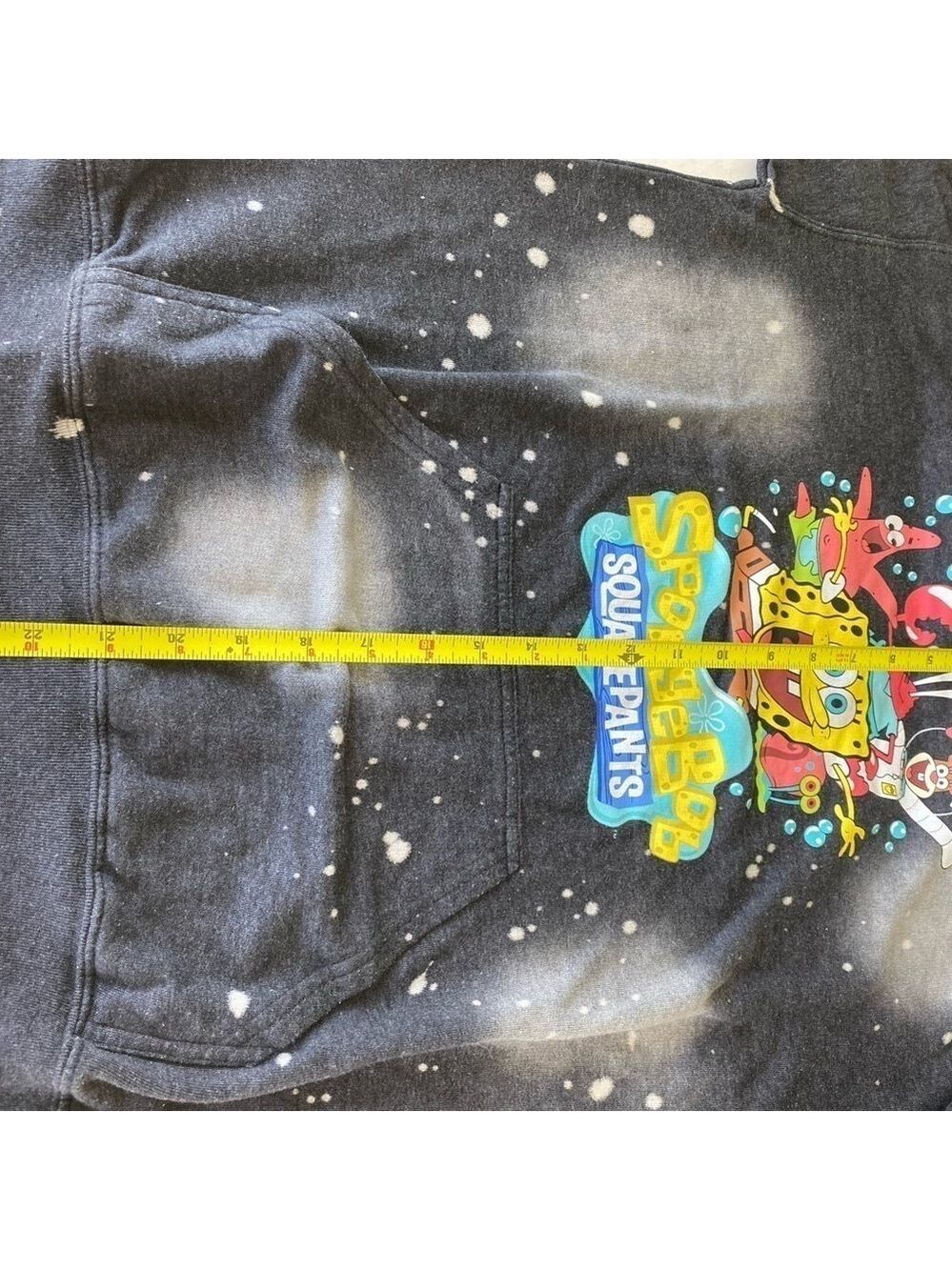NICKELODEON Sponge Bob Square Pants Hooded Sweatshirt Unisex Size Small - Picture 6 of 8
